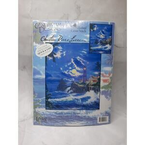 Vintage Candamar Embellished Cross Stitch Kit Moonlit Serenity Picture 51172